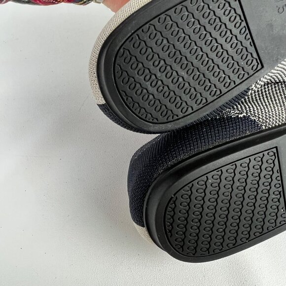 Rothys Womens Cap Toe Buffalo Plaid Round Toe Ballet Flat Black White size 7.5 - Picture 13 of 15